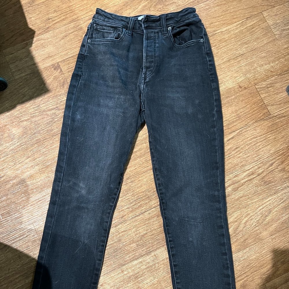 Forever 21, dark grey denim jeans, size 27